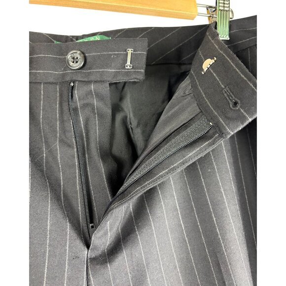 Old Money Luxury Lauren, Ralph Lauren Andover Wool Pinstripe Pants, Women's 16 - Picture 5 of 13